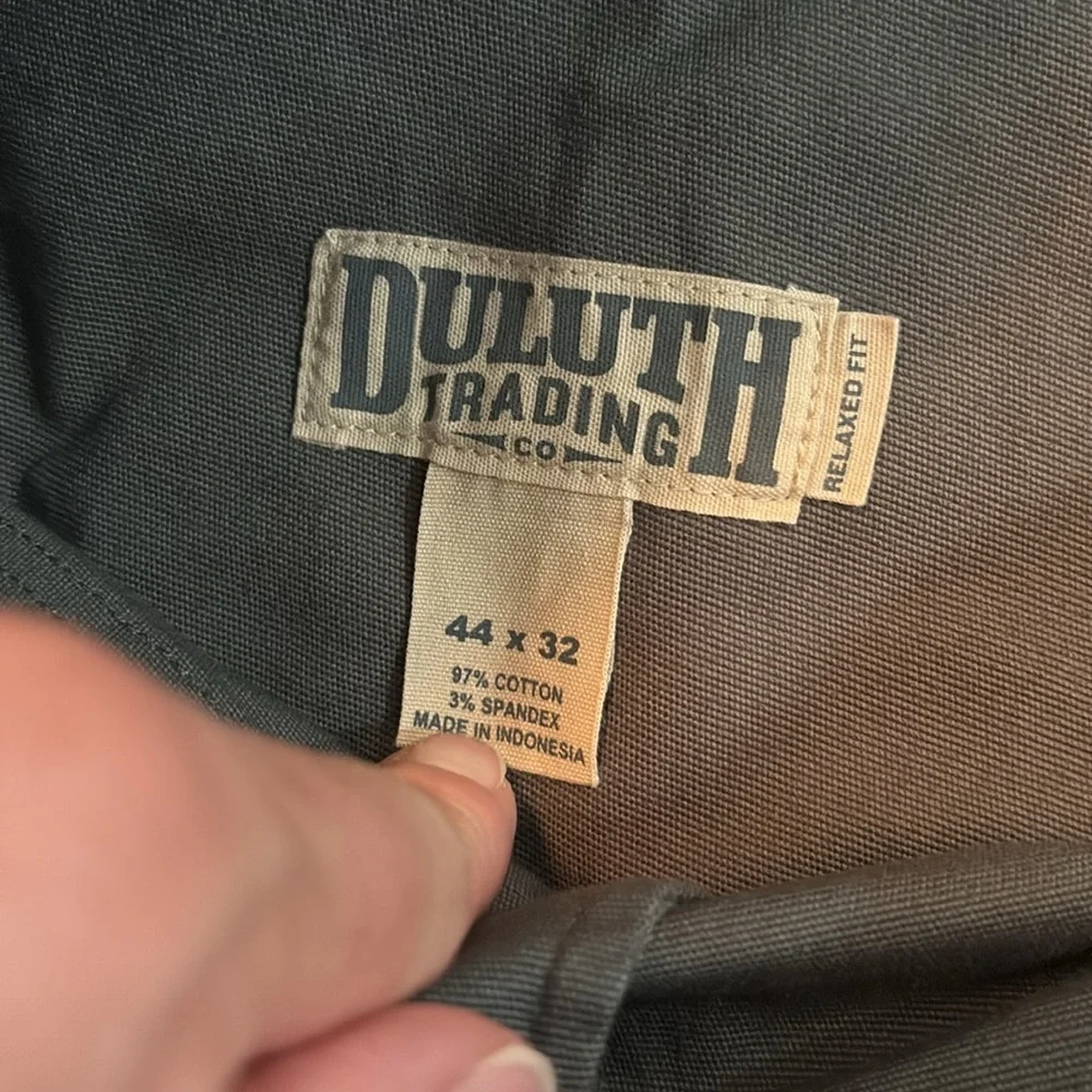 Duluth men’s flex fire hose pants 44 X 32. Green. Like new - Picture 2 of 9
